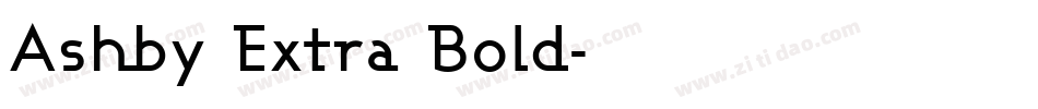 Ashby Extra Bold字体转换